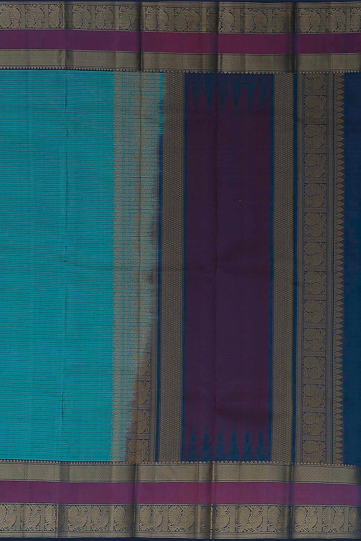 Blue Kanchipuram Silk Saree