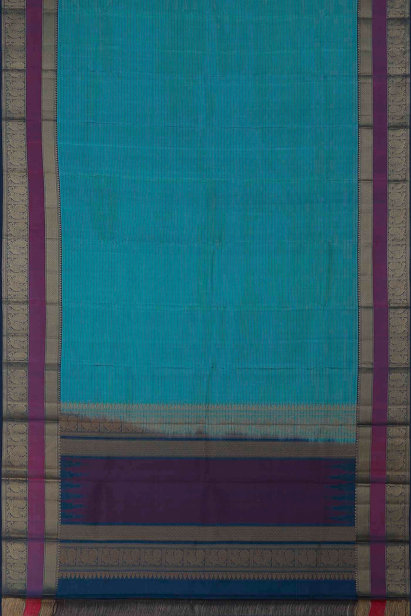 Blue Kanchipuram Silk Saree