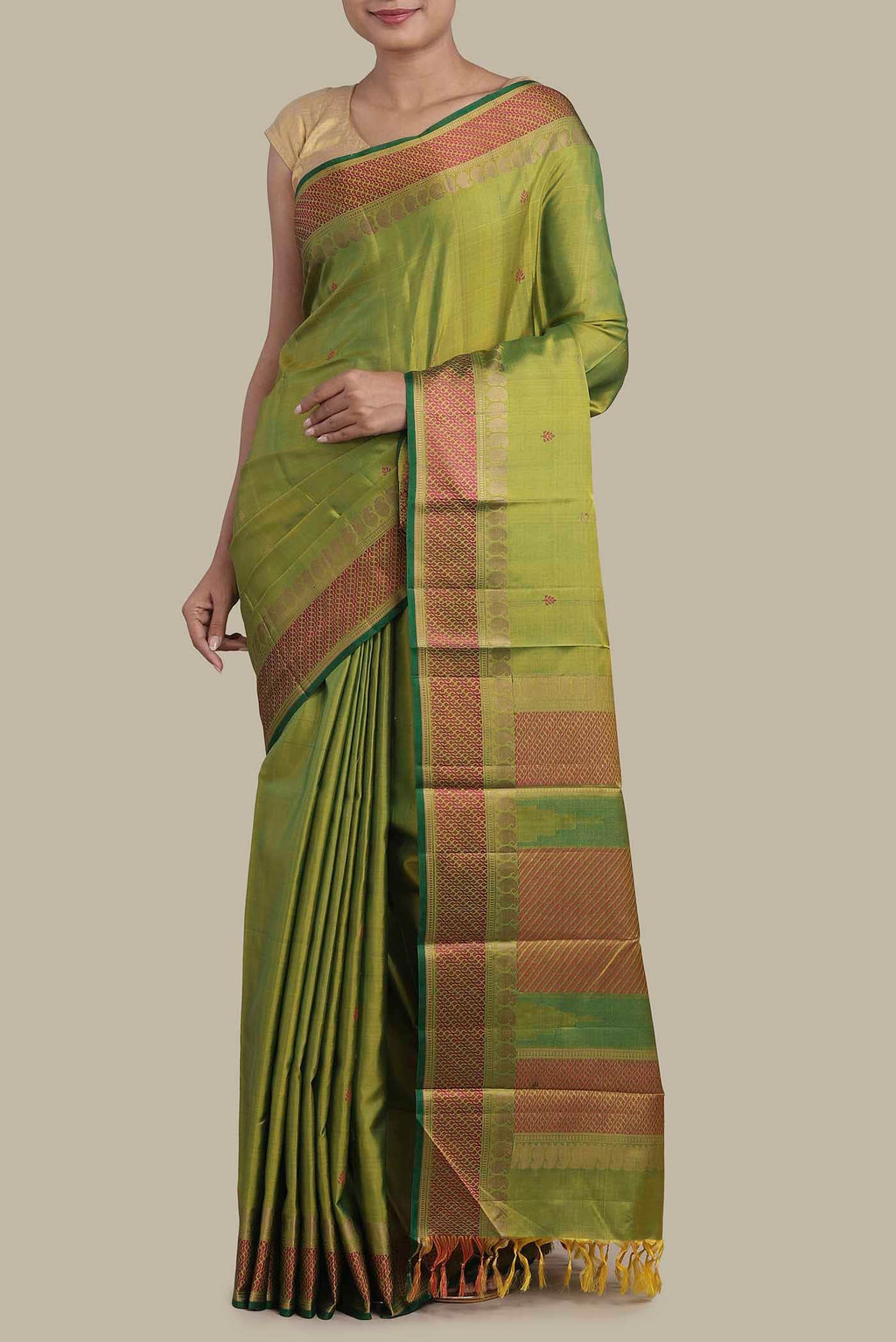 Green Kanchipuram Silk Saree