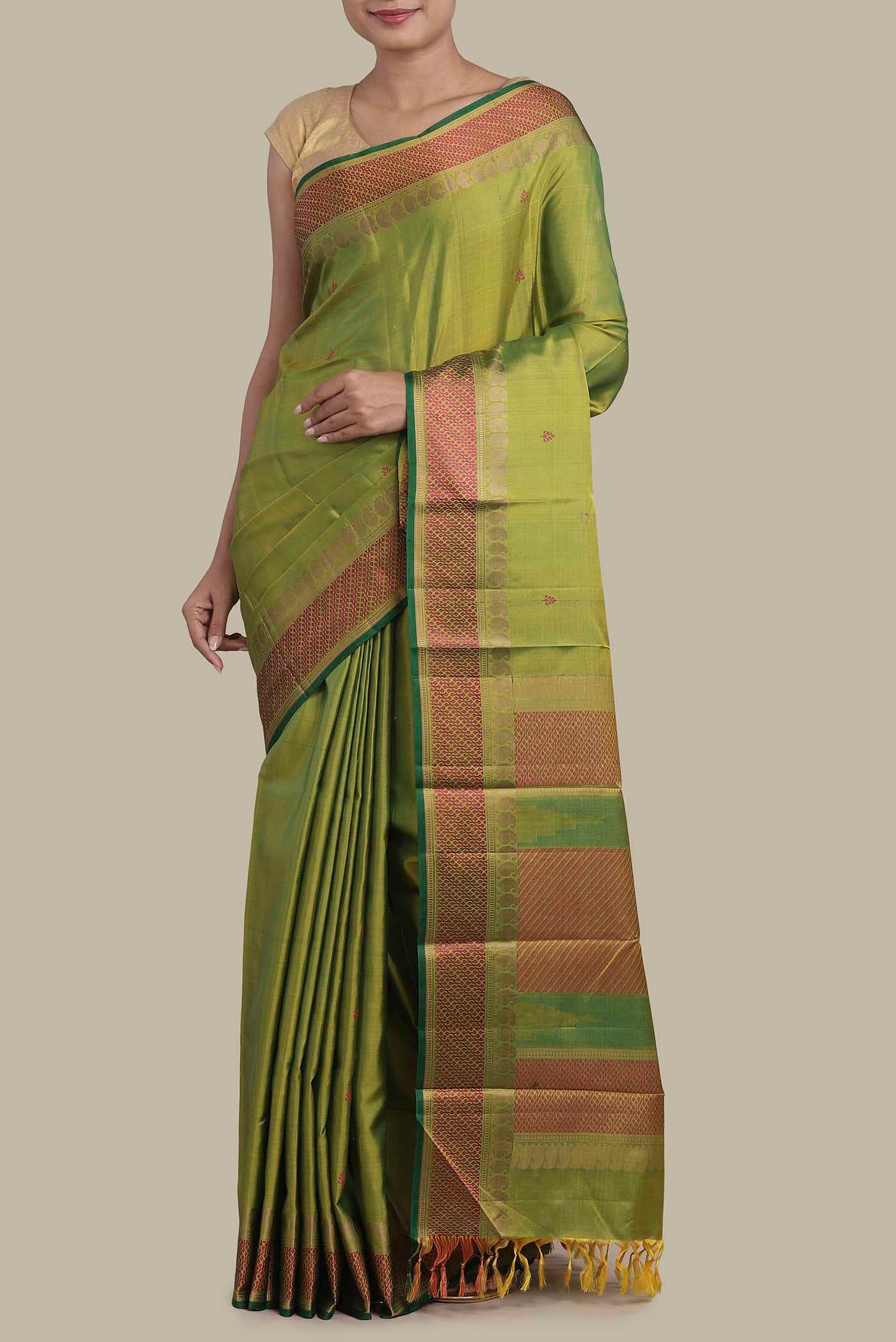 Green Kanchipuram Silk Saree