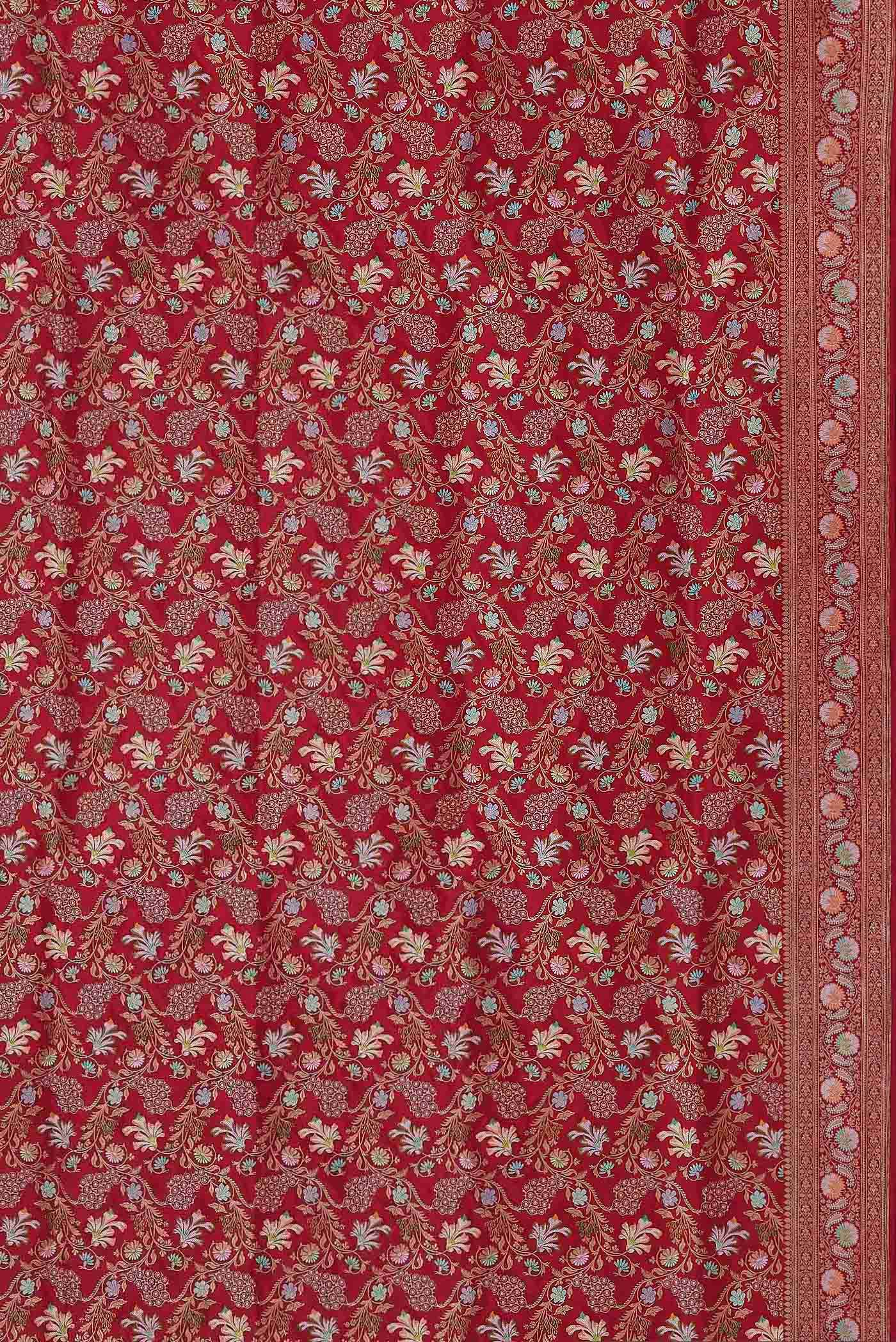 Red Banarasi Silk Saree