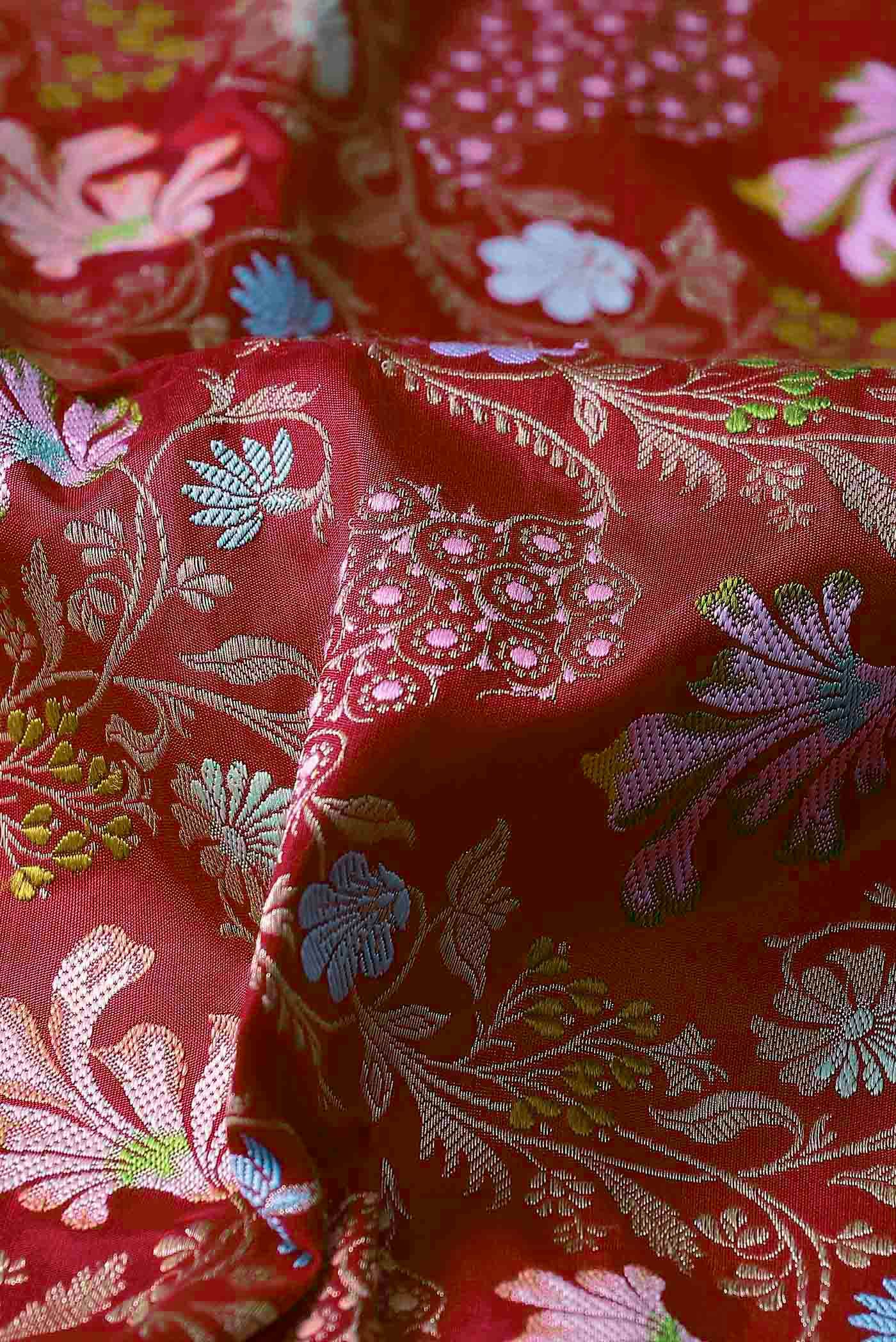 Red Banarasi Silk Saree