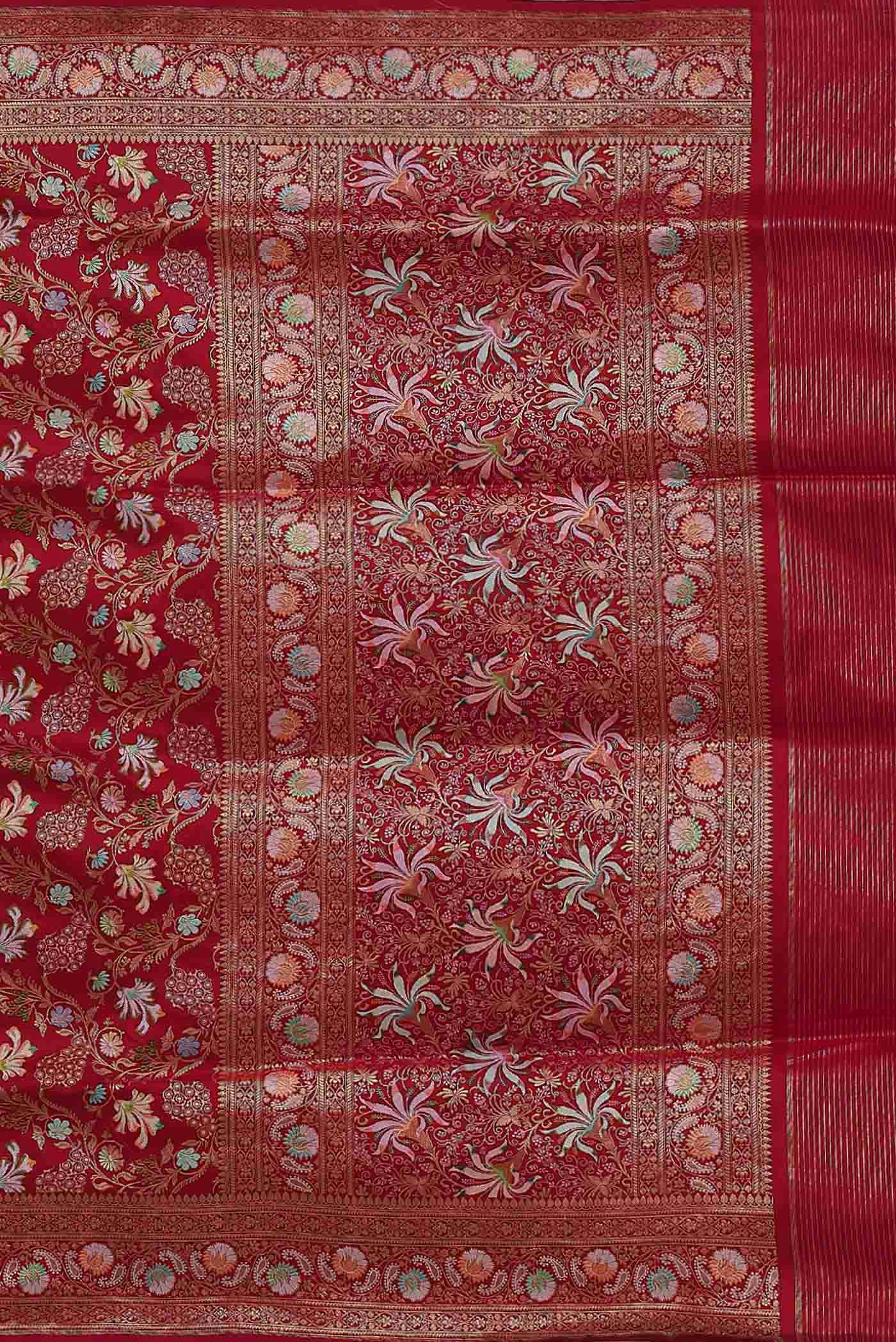 Red Banarasi Silk Saree