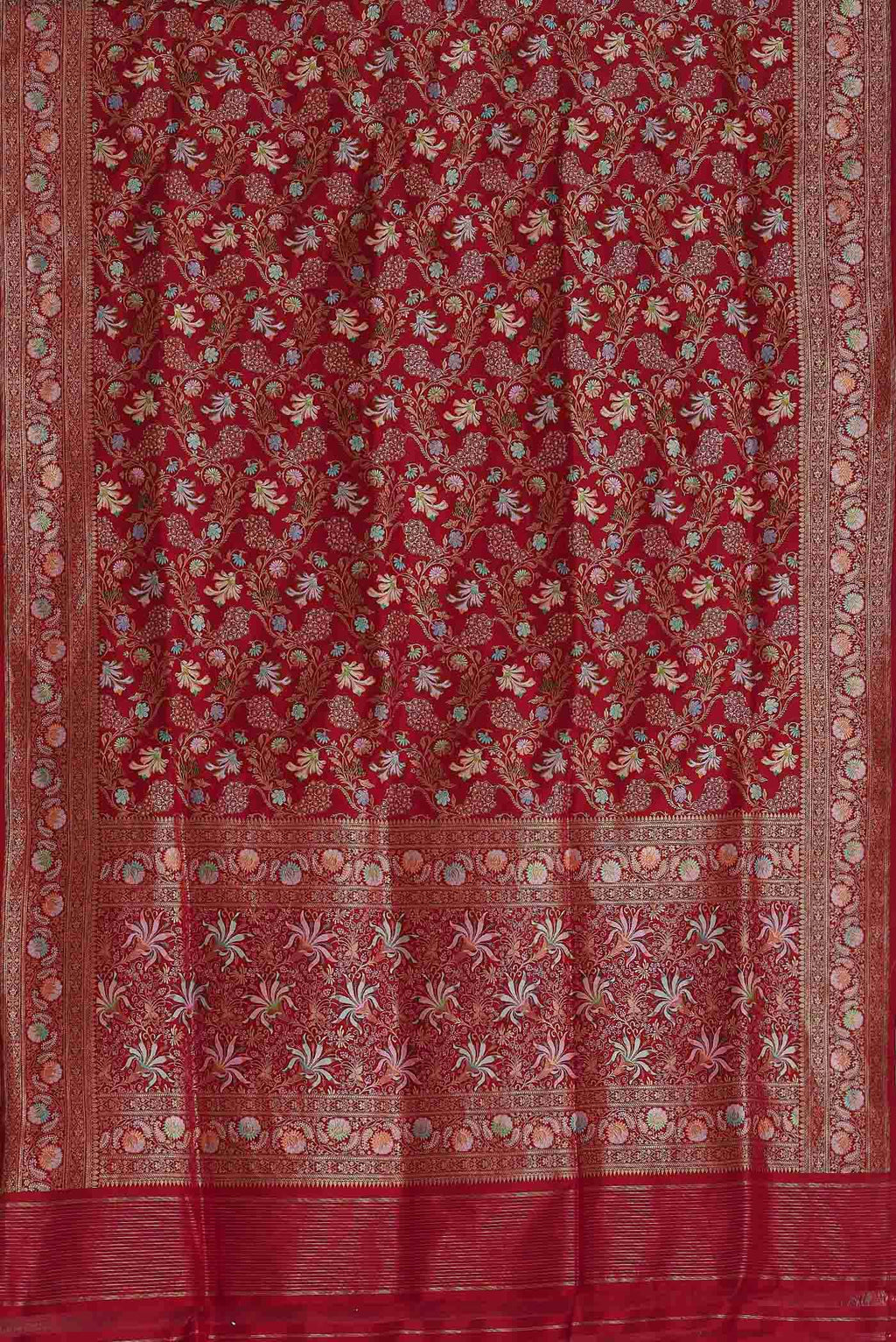 Red Banarasi Silk Saree