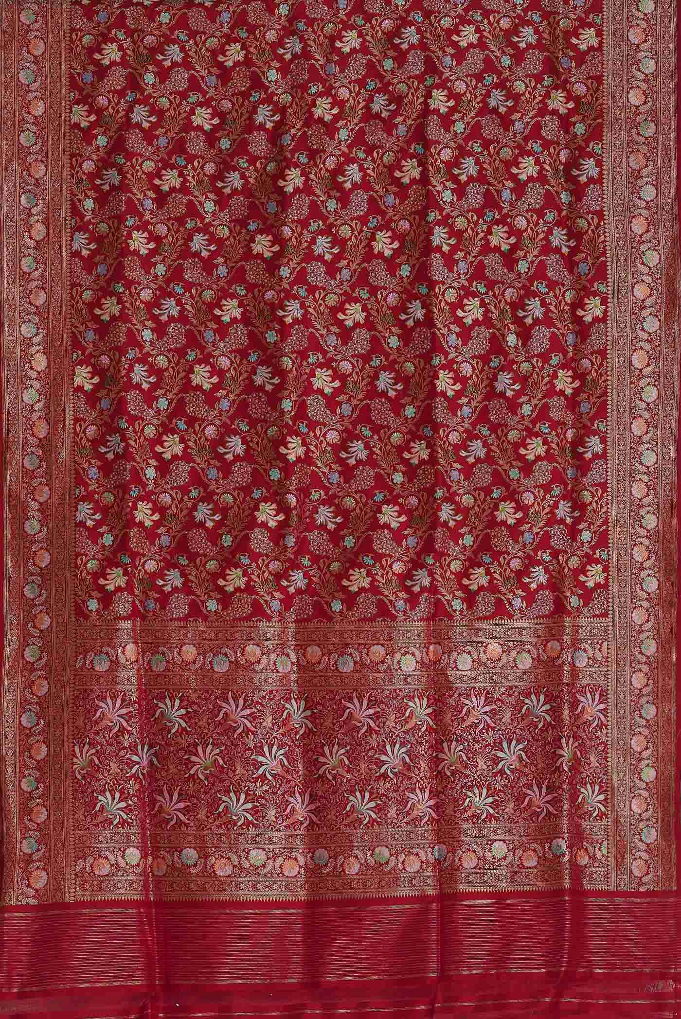 Red Banarasi Silk Saree