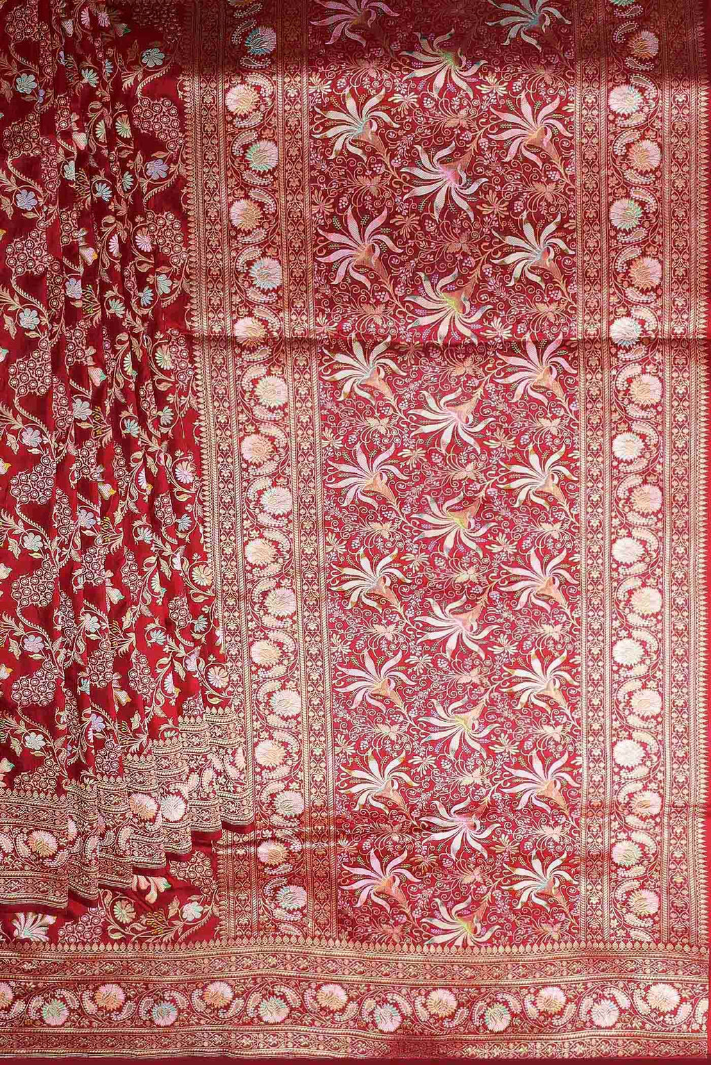 Red Banarasi Silk Saree