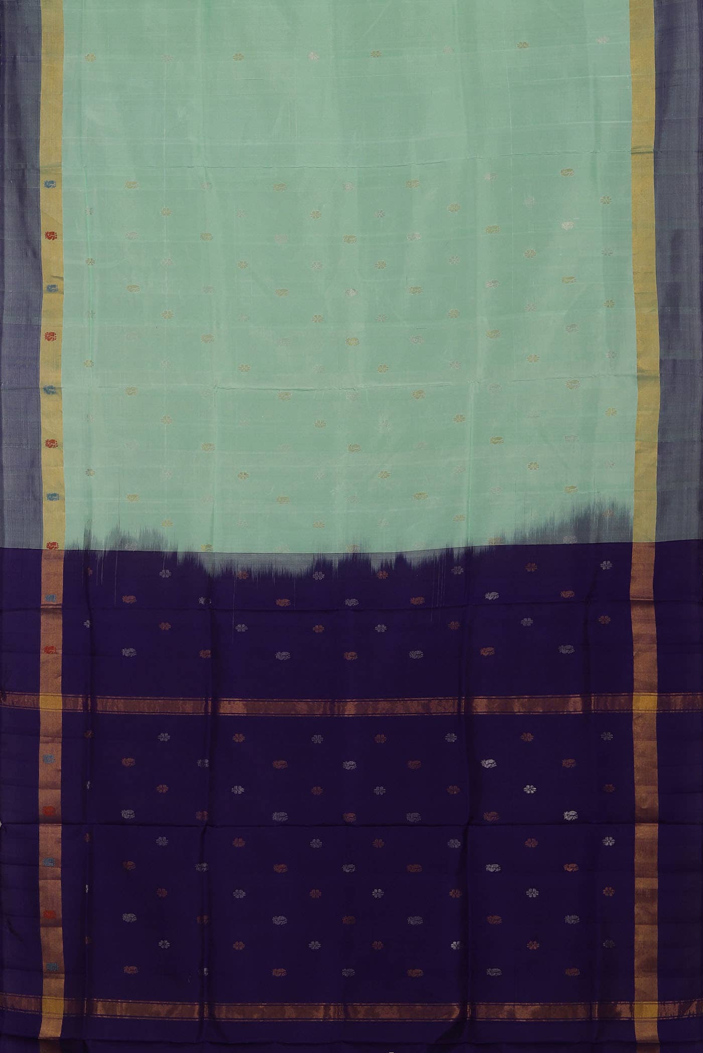 Sea Green Uppada Silk Saree