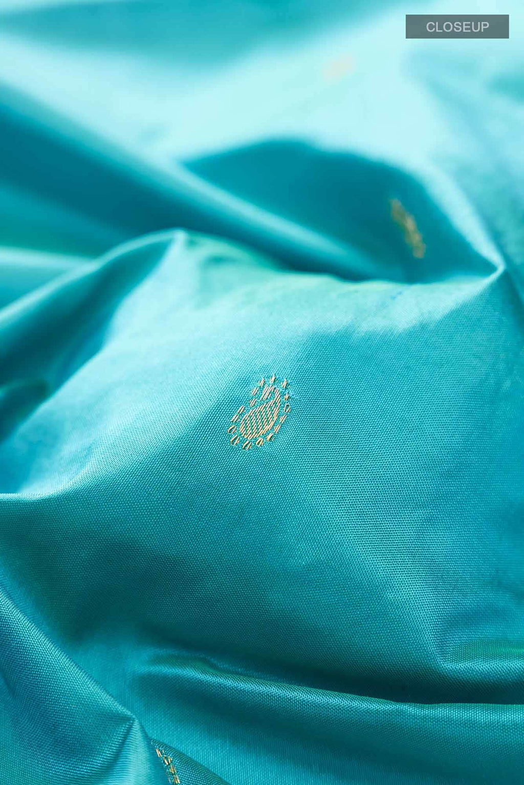 Sky Blue Dual Tone Paithani Silk Saree