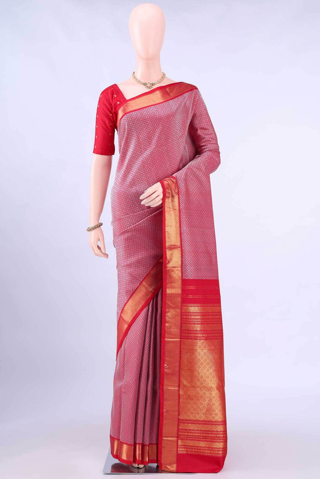 Red Kanchipuram Silk Saree