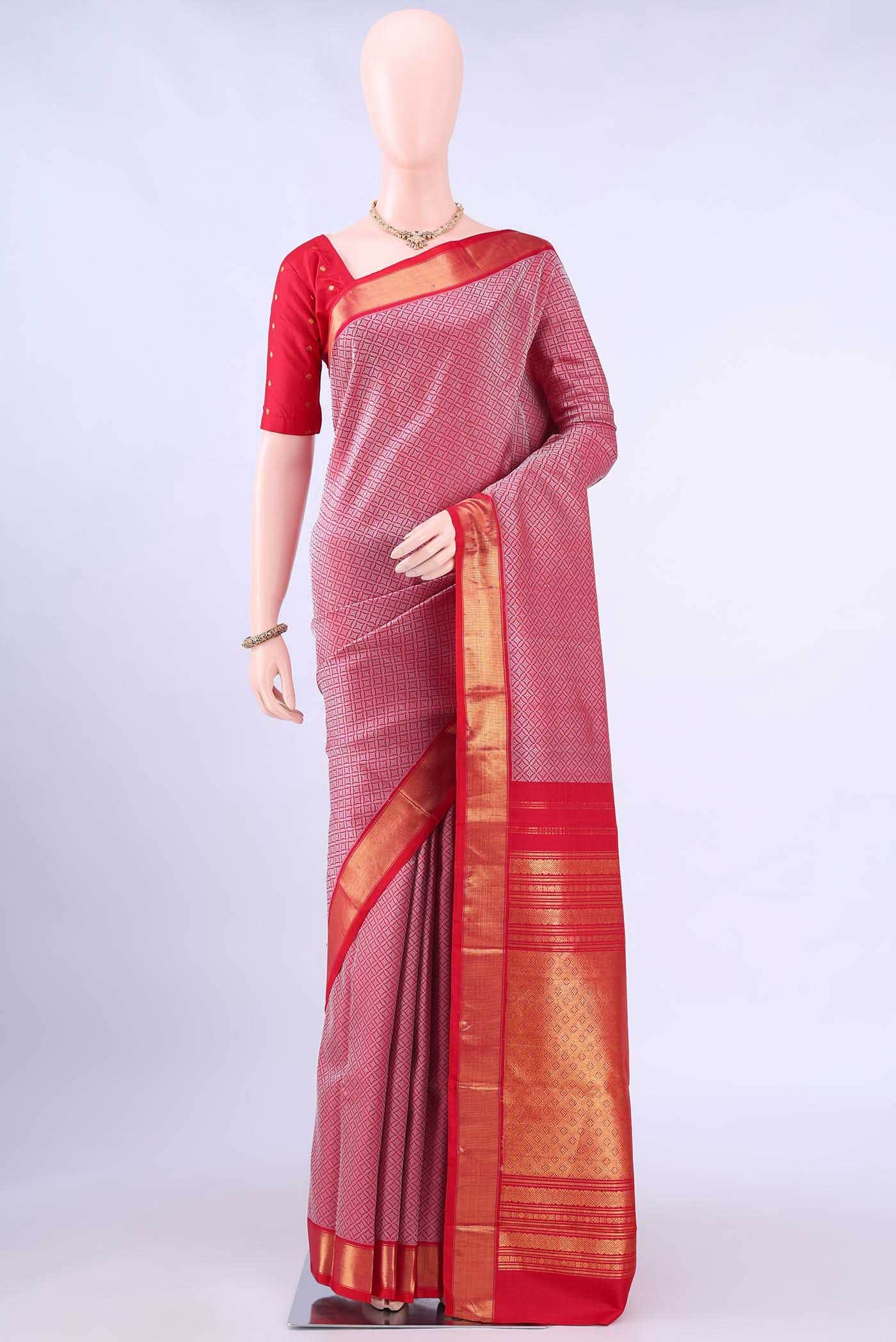 Red Kanchipuram Silk Saree