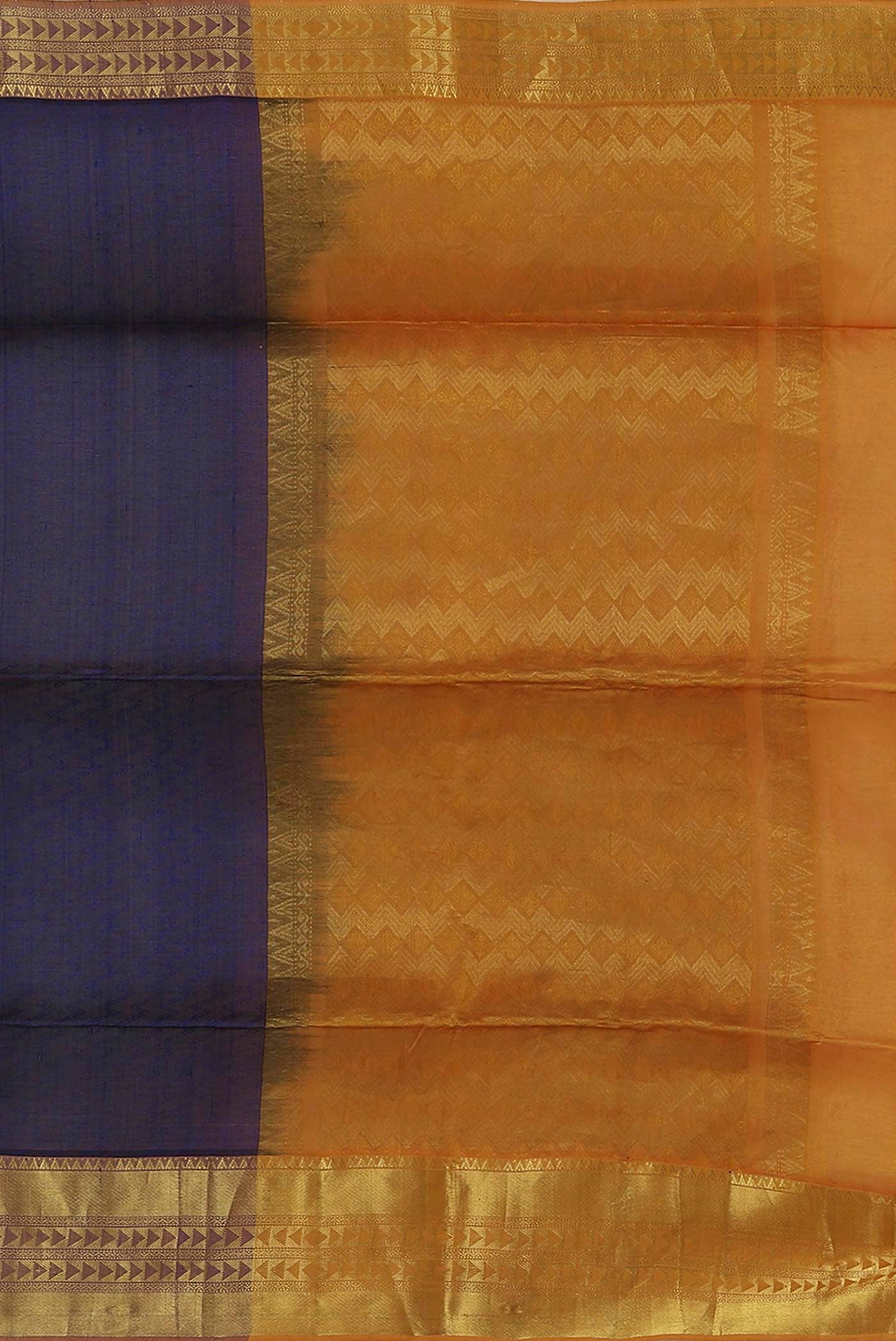 Blue Silk Cotton Saree