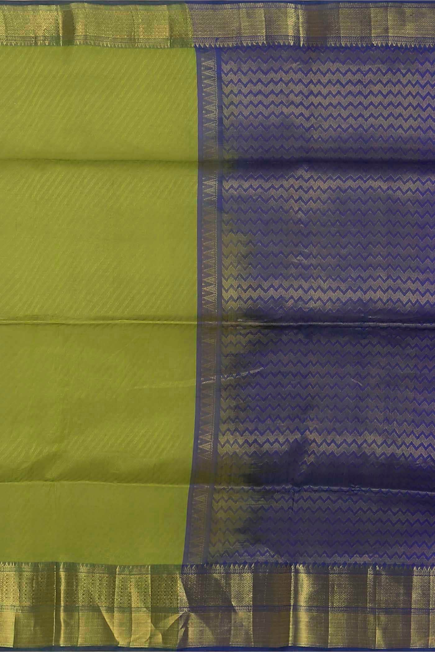 Green Silk Cotton Saree