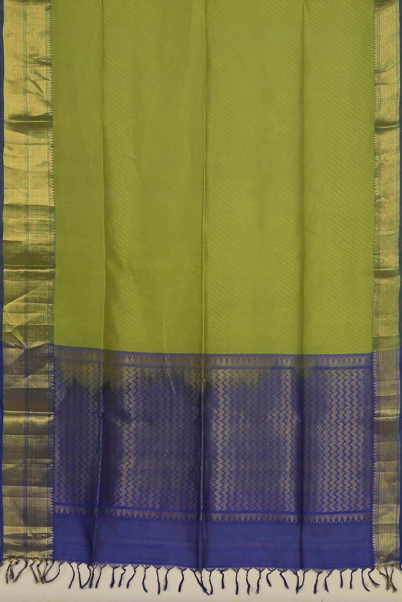Green Silk Cotton Saree
