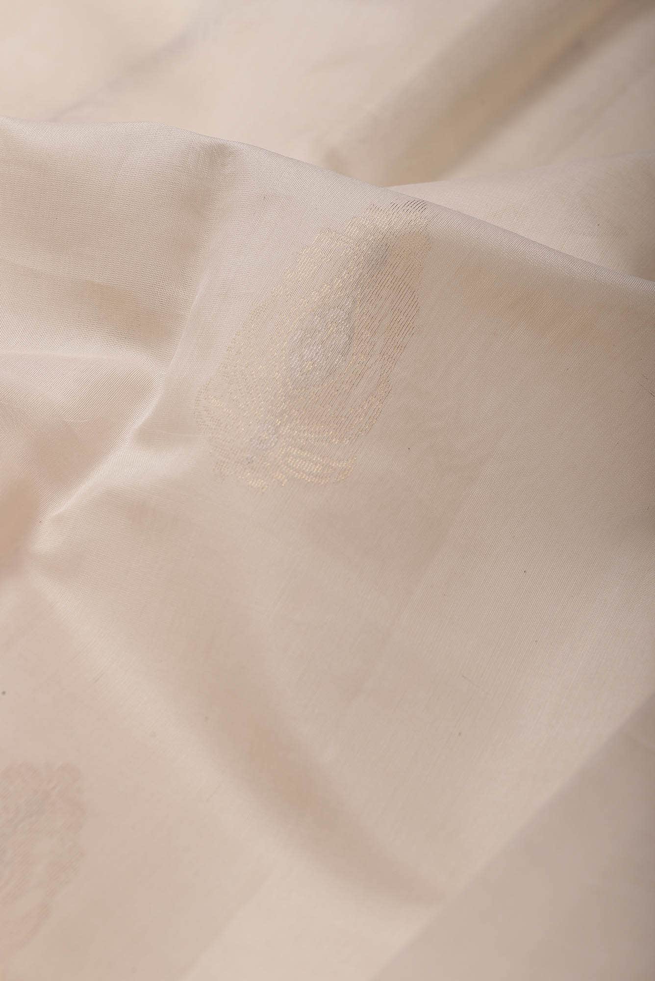 Cream Silk Cotton Saree