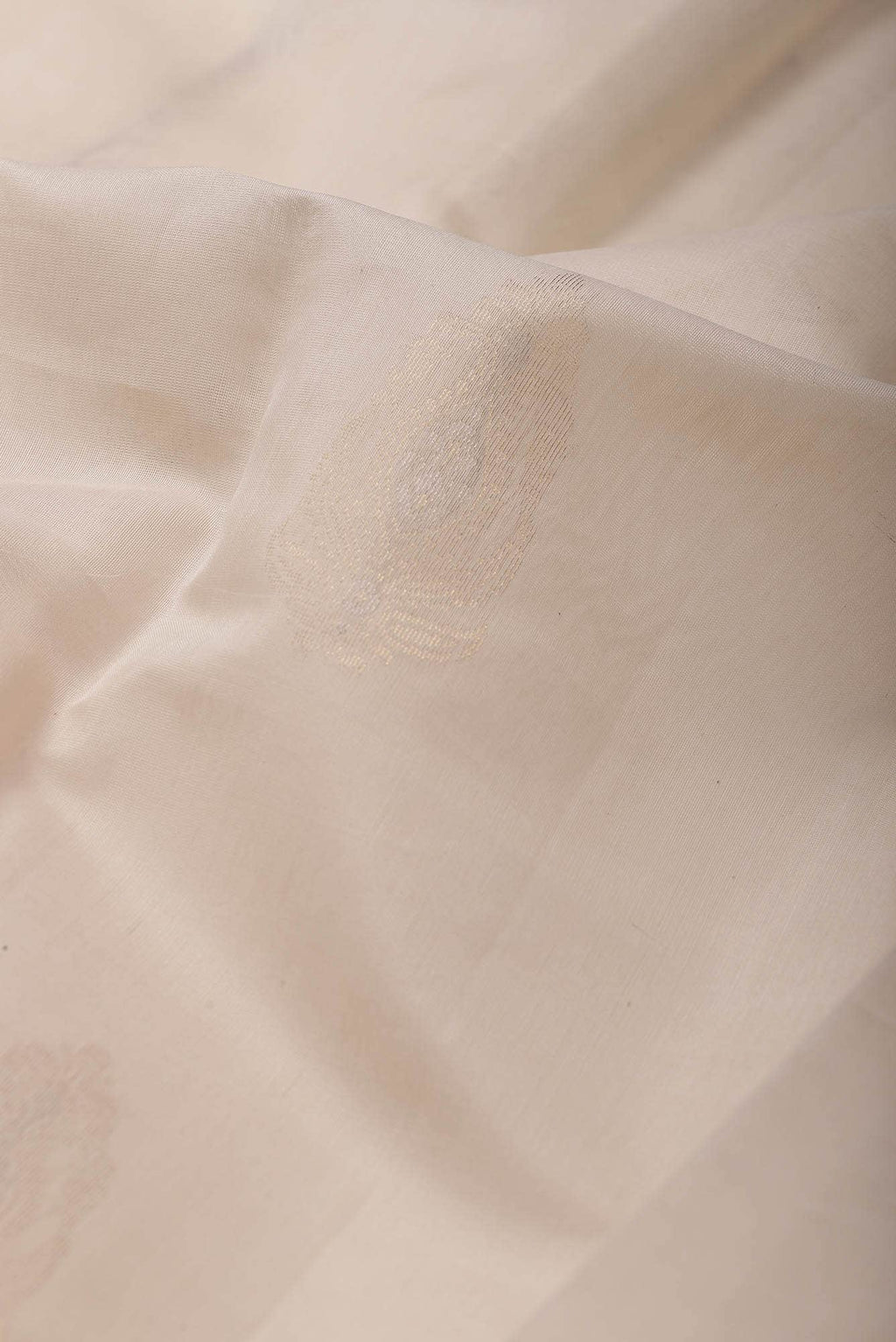 Cream Silk Cotton Saree