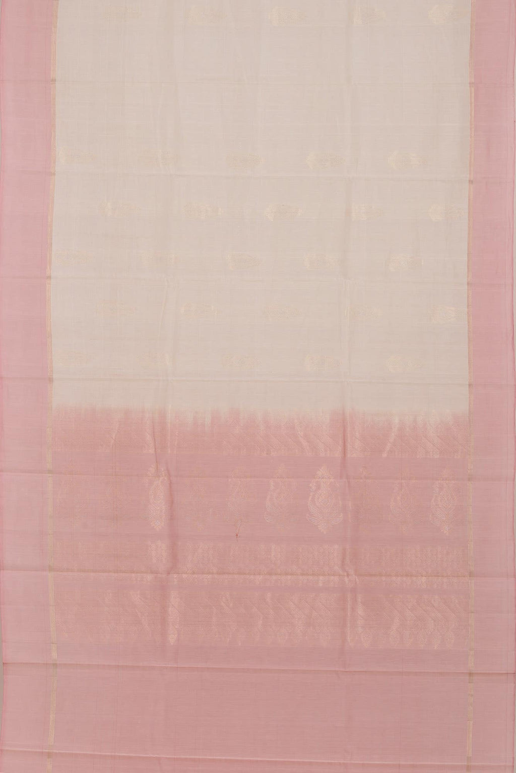 Cream Silk Cotton Saree