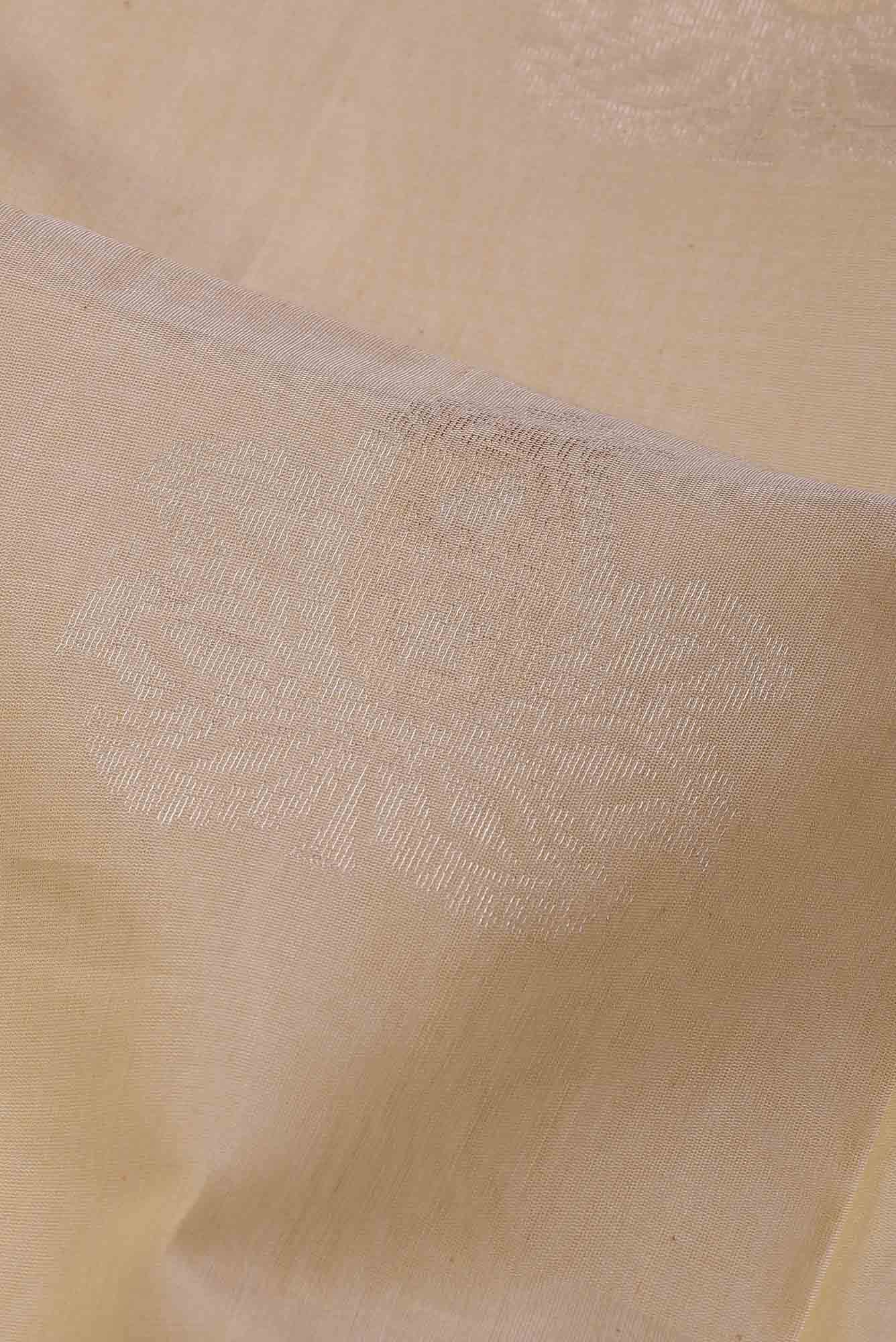 Cream Silk Cotton Saree