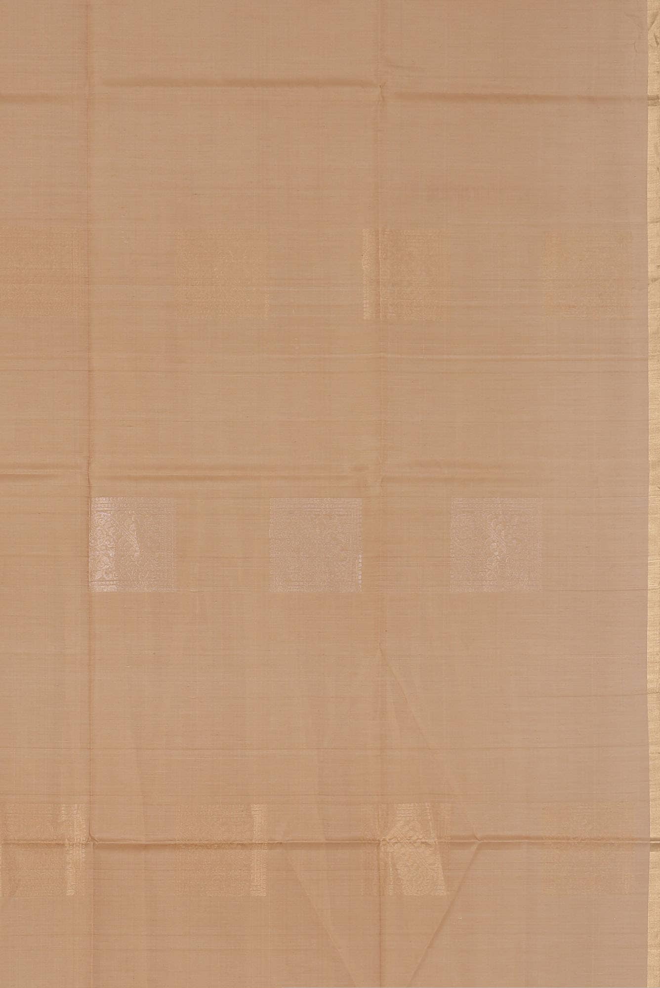 Beige Silk Cotton Saree