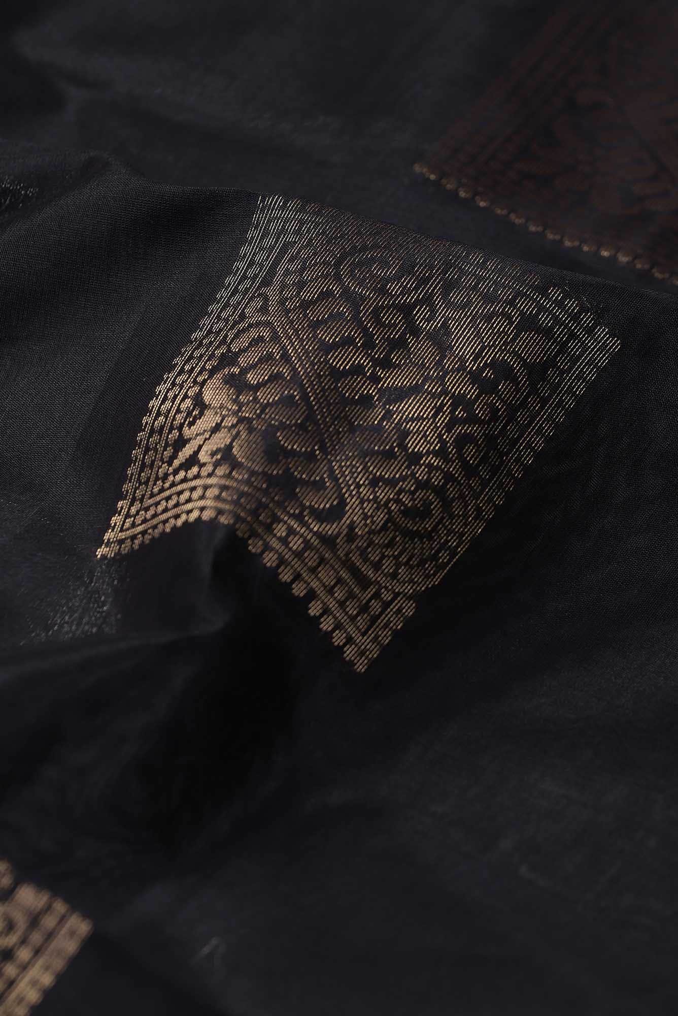 Black Silk Cotton Saree