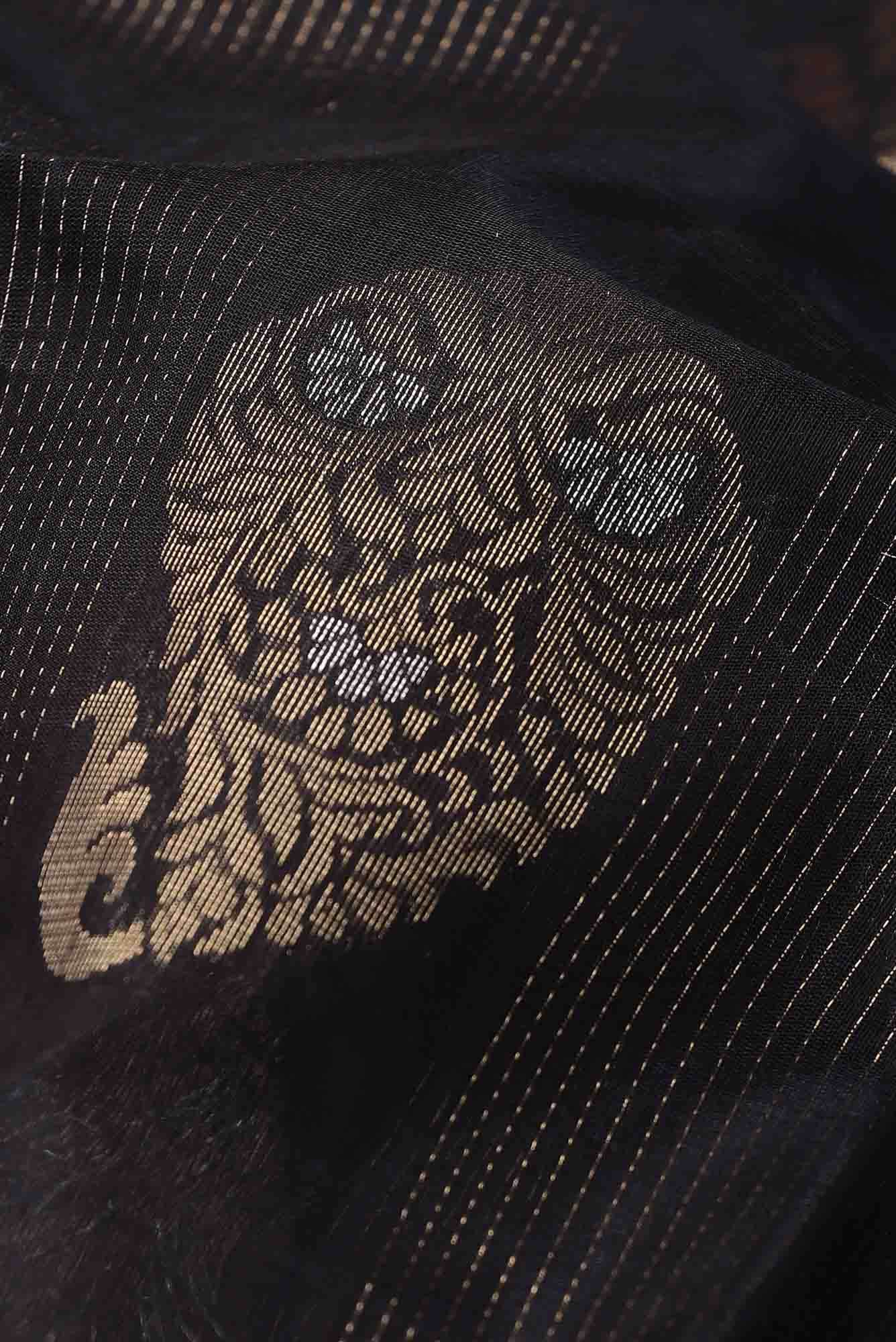 Black Silk Cotton Saree