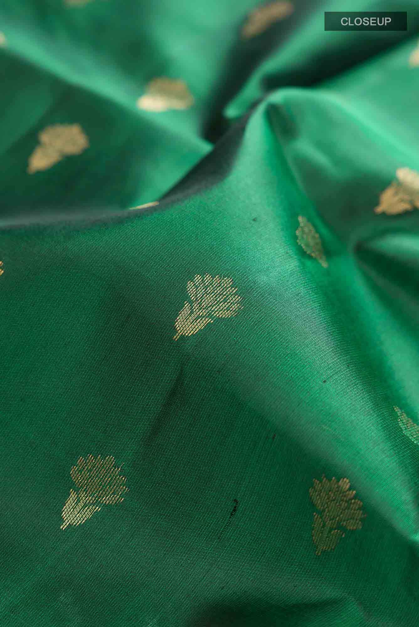 Green Kanchipuram Saree
