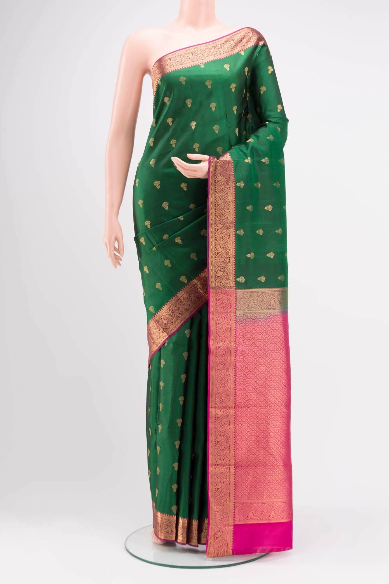 Green Kanchipuram Saree