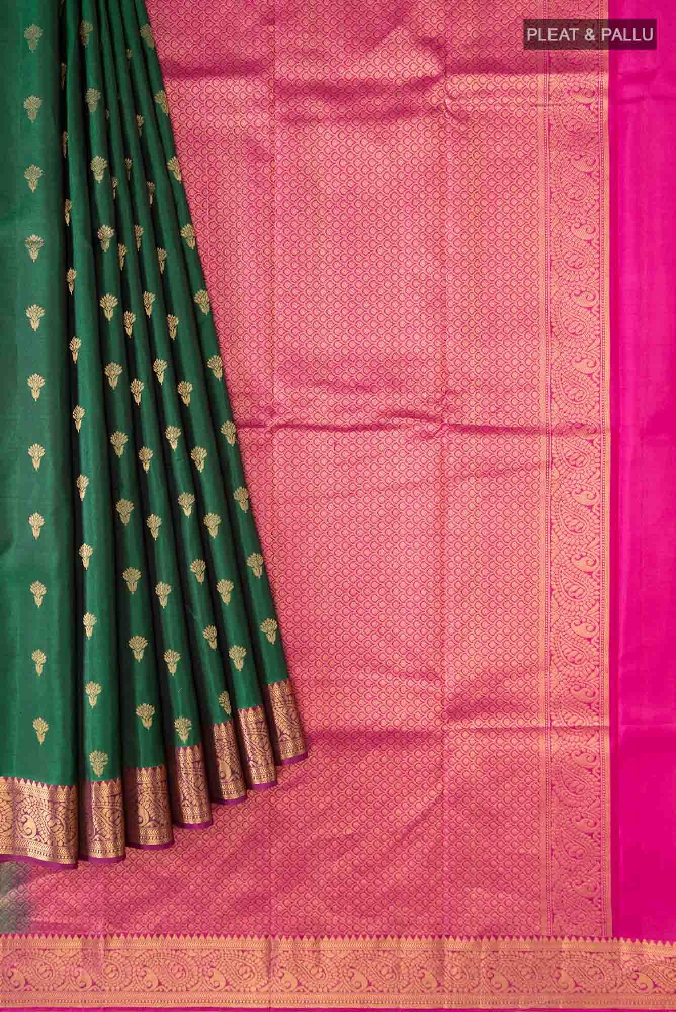 Green Kanchipuram Saree
