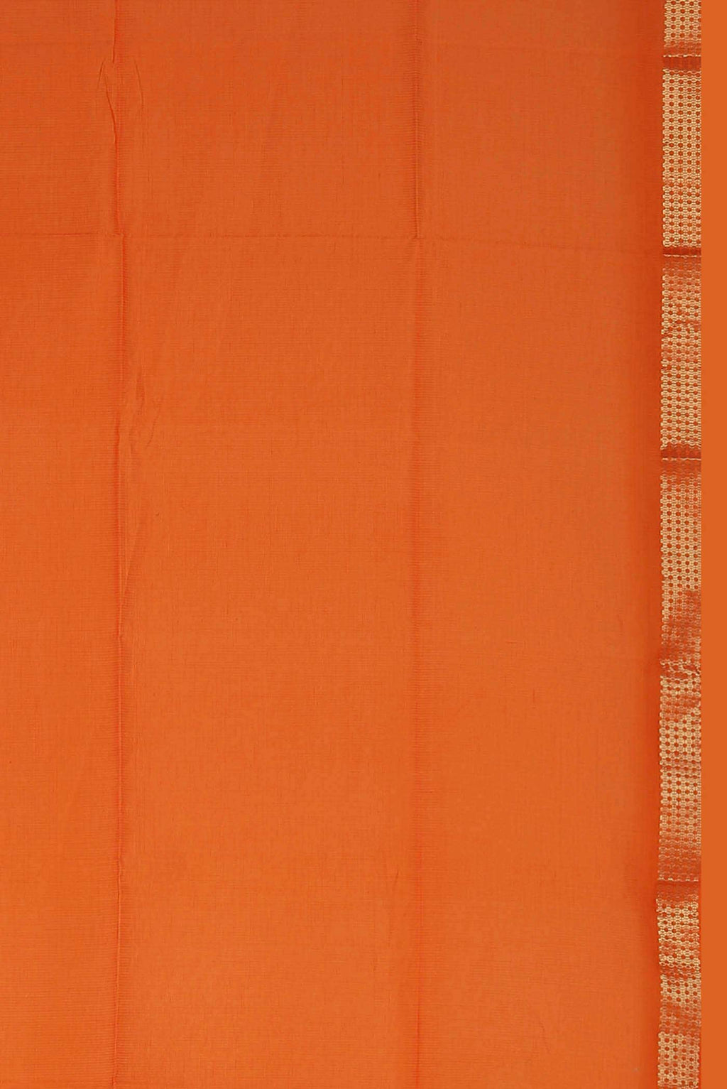 Orange Maheshwari Silk Saree