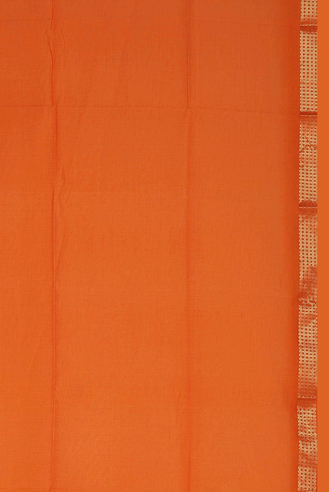 Orange Maheshwari Silk Saree