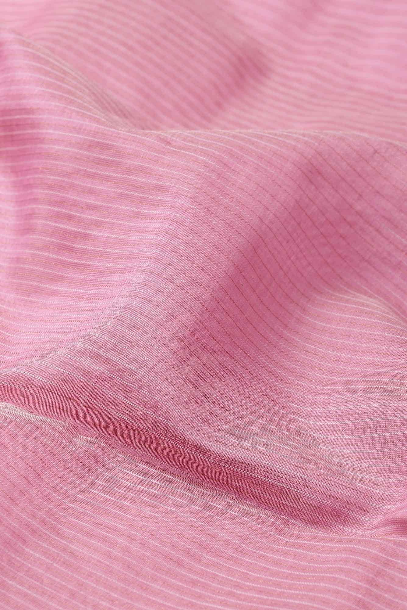 Pink Maheshwari Silk Cotton Saree