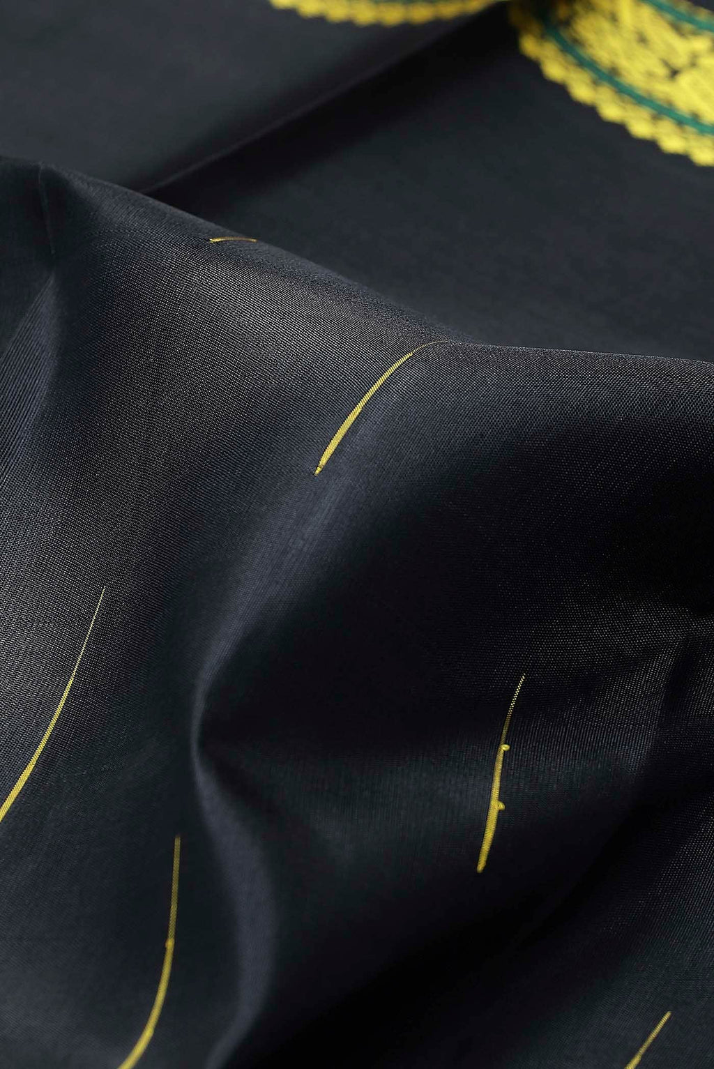 Black Kanchipuram Silk Saree
