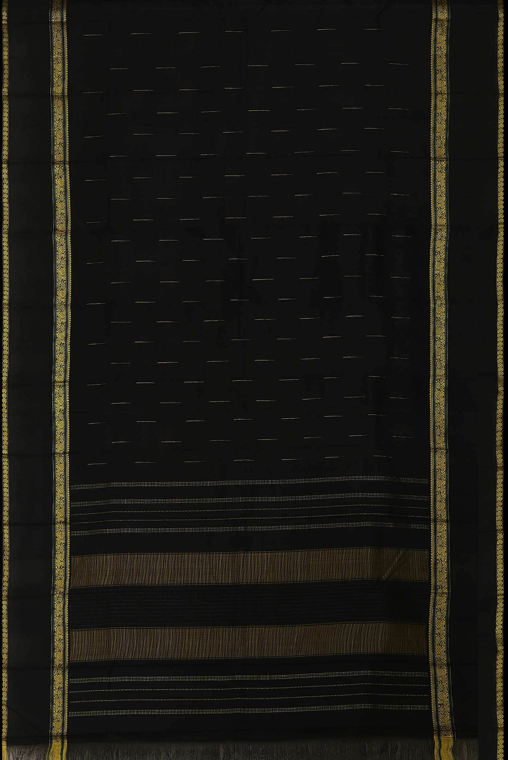 Black Kanchipuram Silk Saree