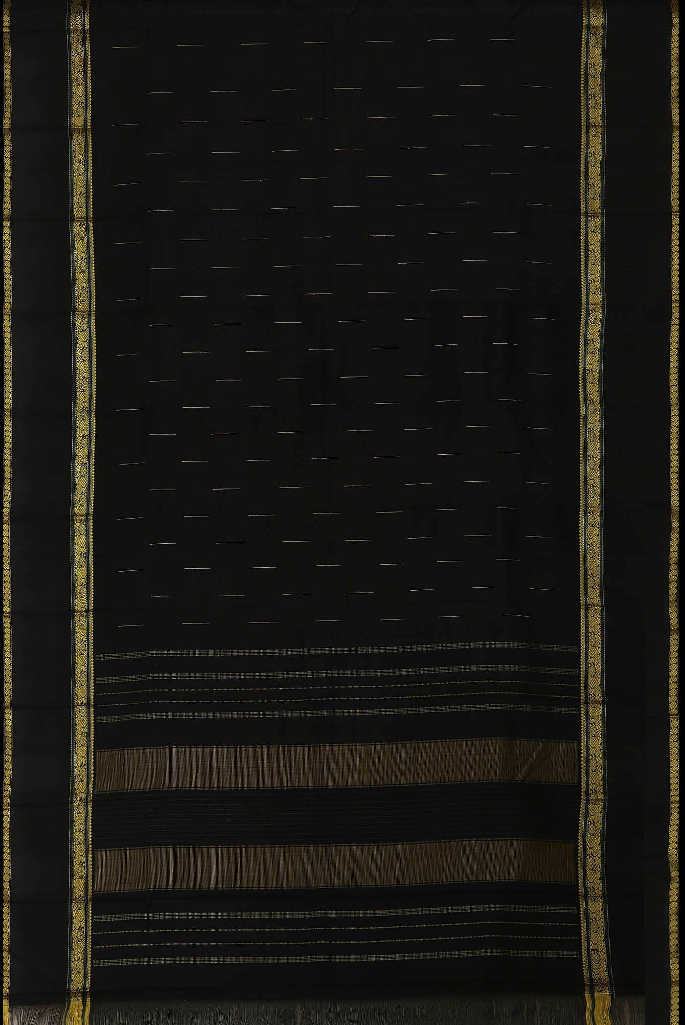 Black Kanchipuram Silk Saree