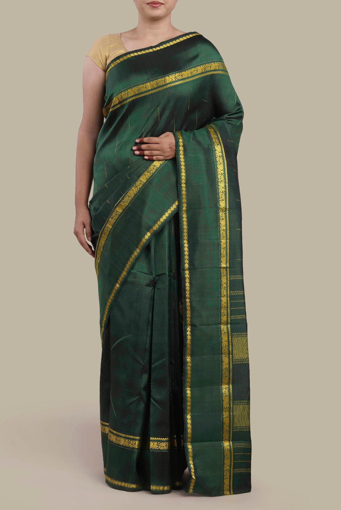 Green Kanchipuram Silk Saree