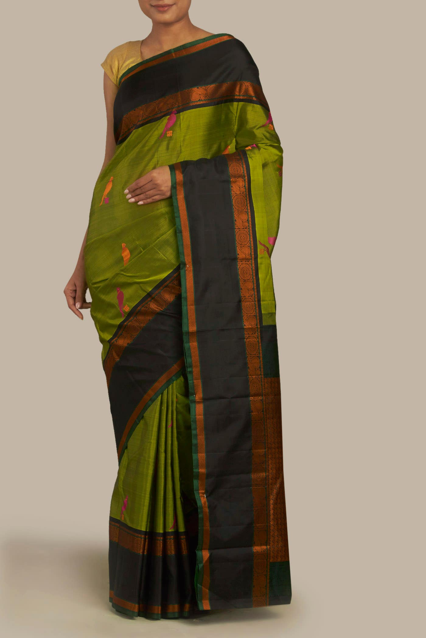 Green Kanchipuram Silk Saree
