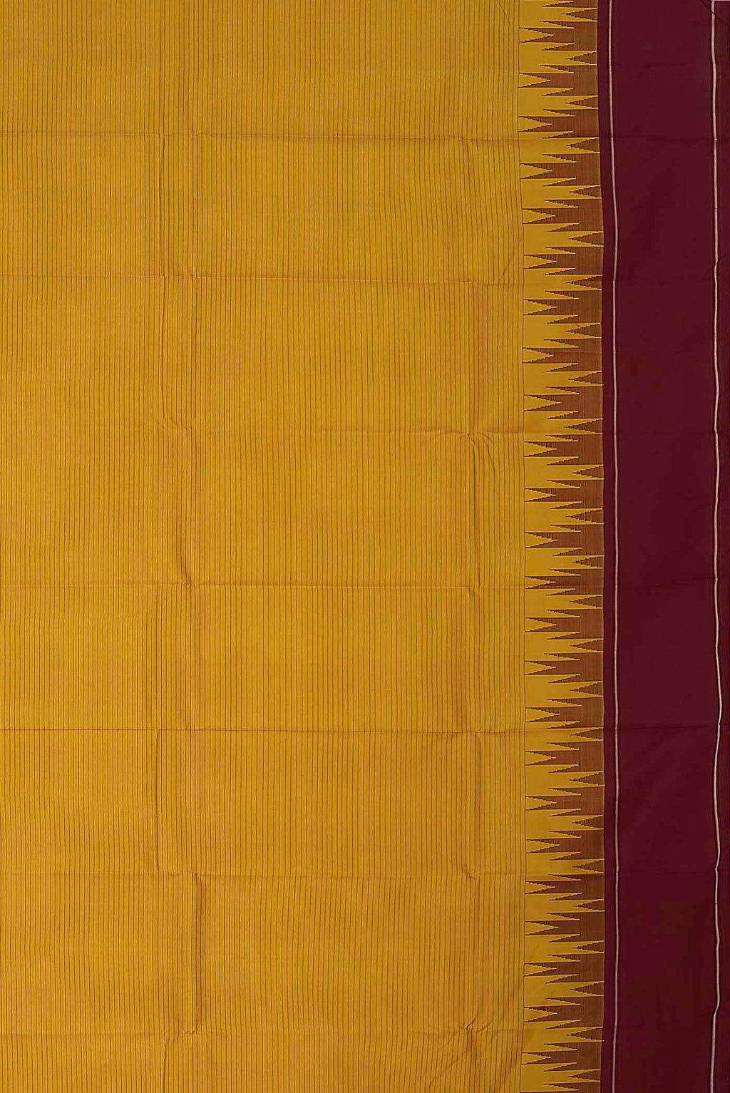 Yellow Kanchipuram Silk Saree