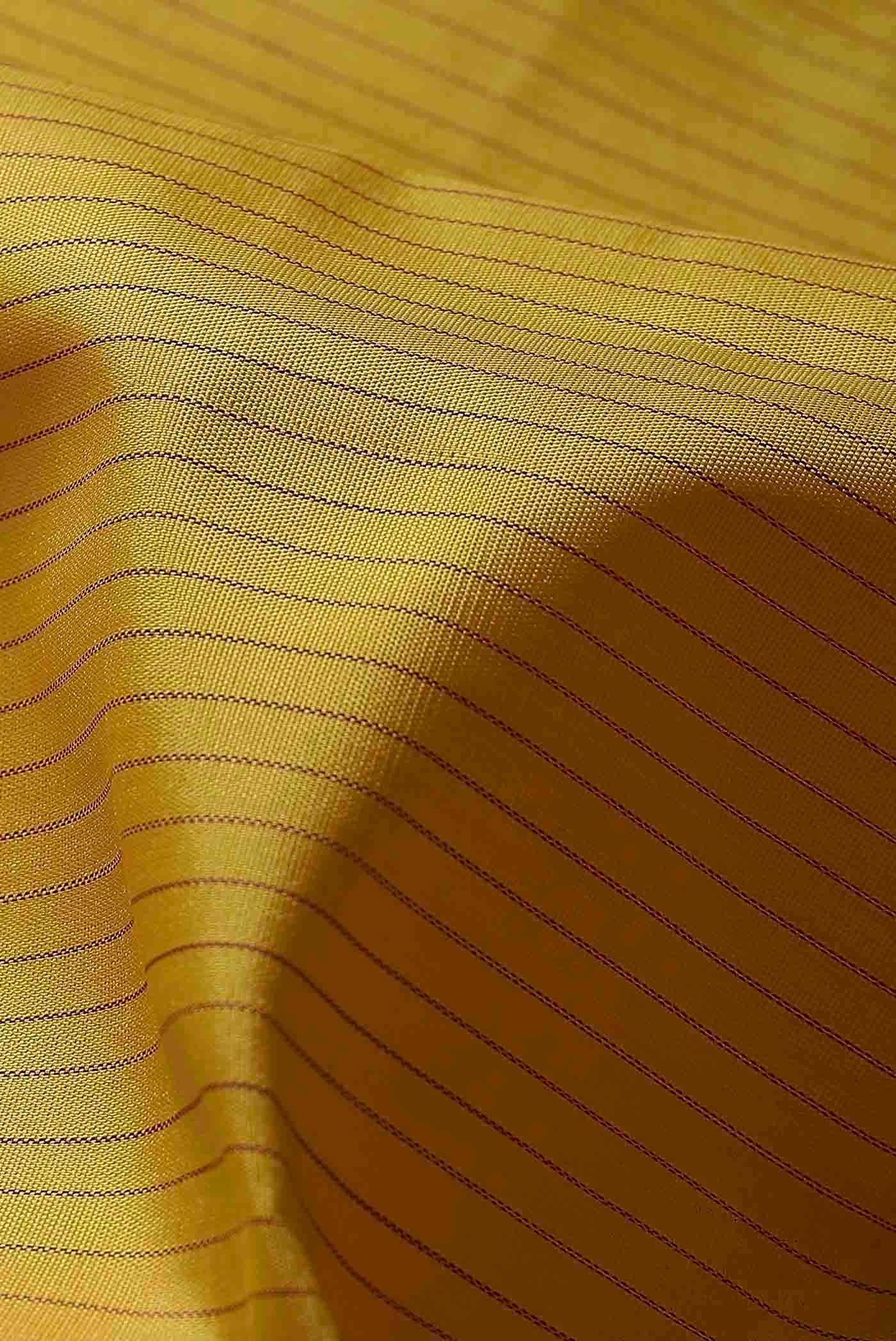 Yellow Kanchipuram Silk Saree