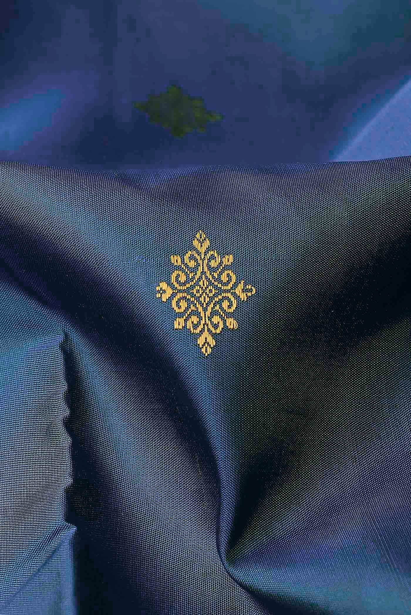 Blue Kanchipuram Silk Saree