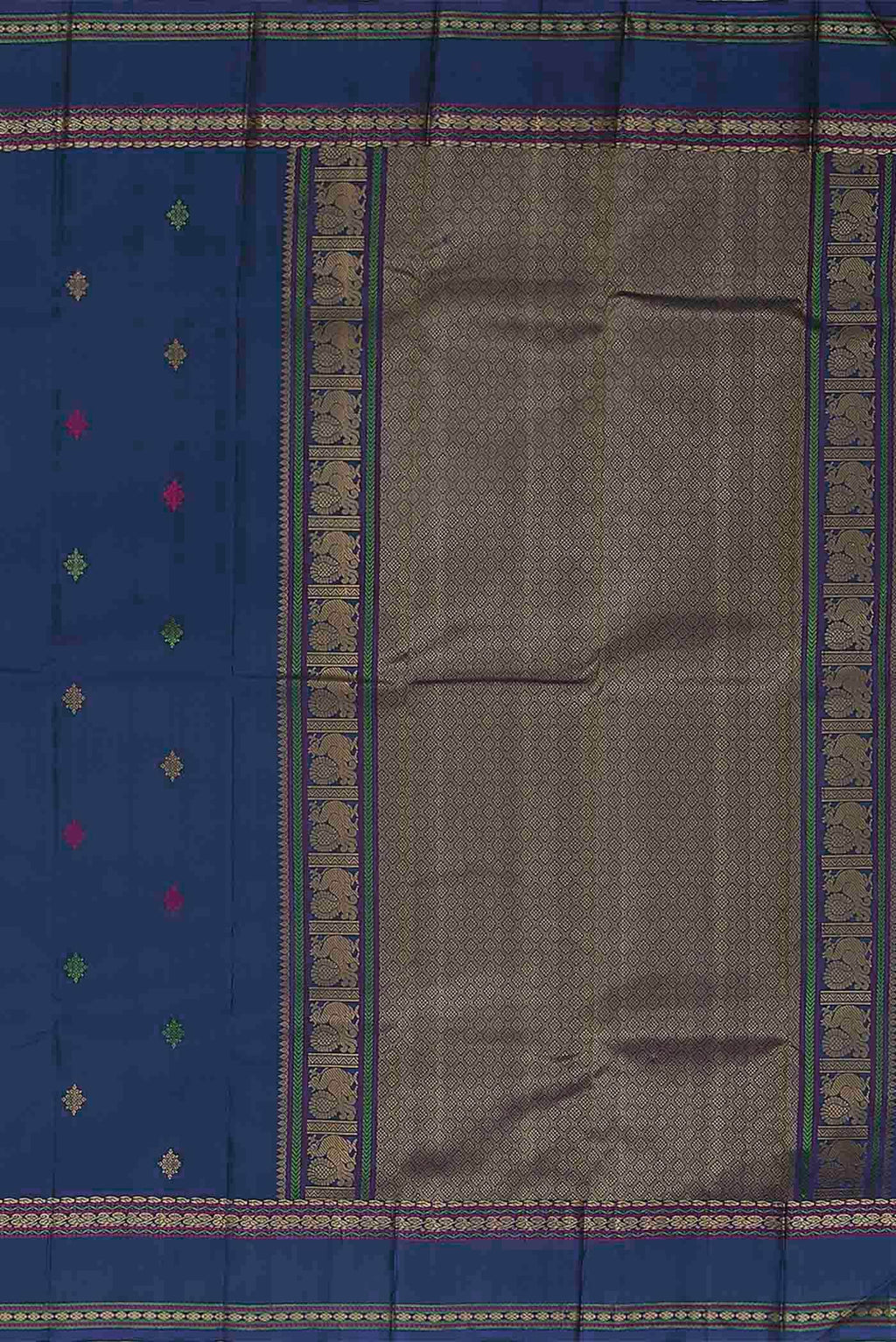 Blue Kanchipuram Silk Saree