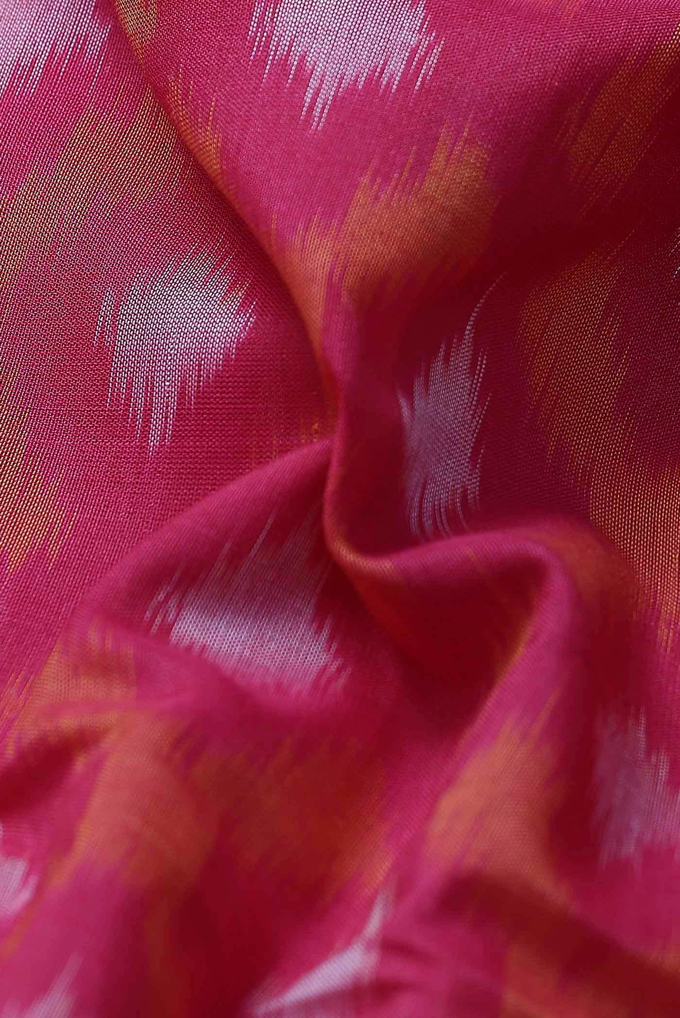 Red Maheshwari Silk Cotton Saree