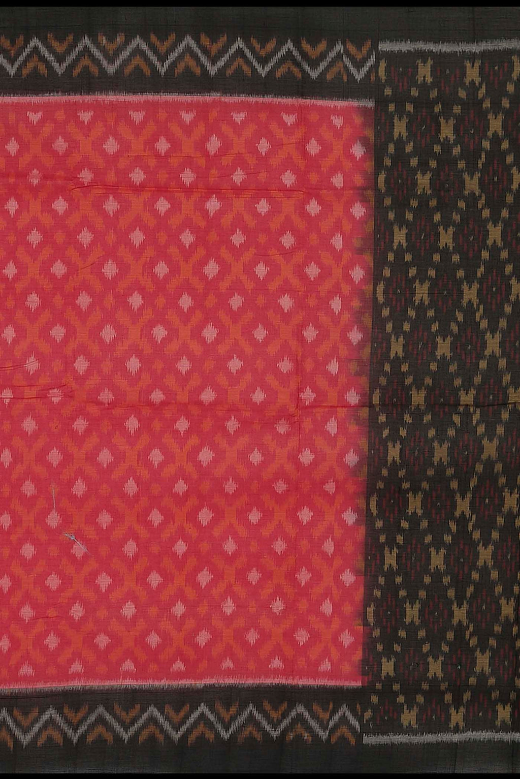 Red Maheshwari Silk Cotton Saree