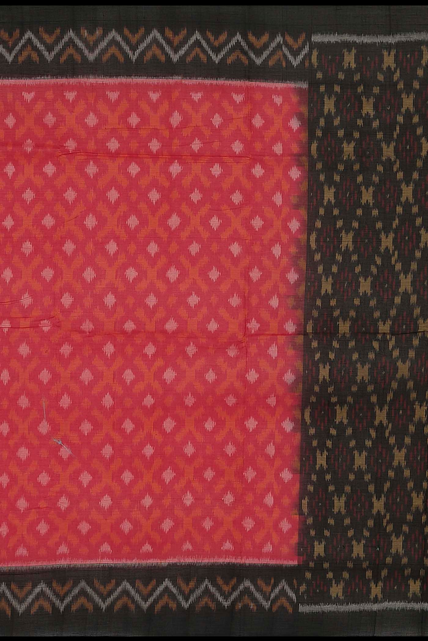 Red Maheshwari Silk Cotton Saree