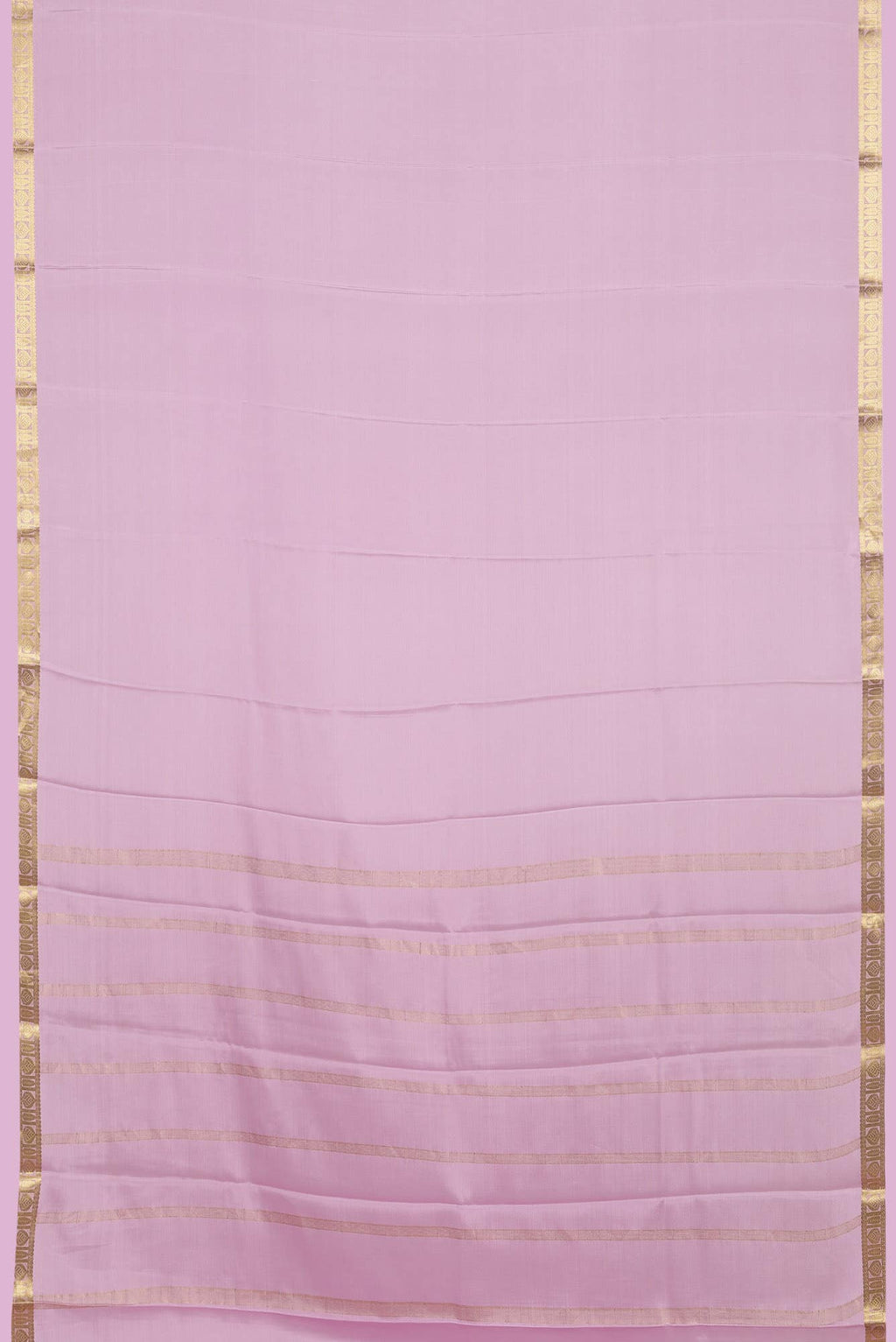 Pink Mysore Crepe Saree