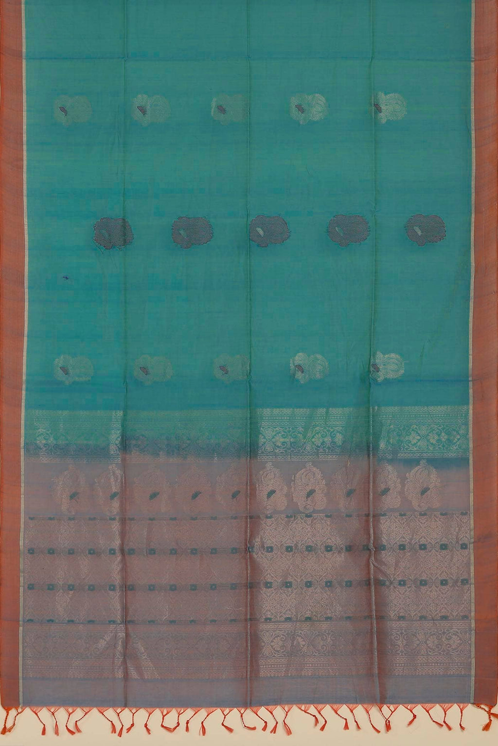 Blue Silk Cotton Saree