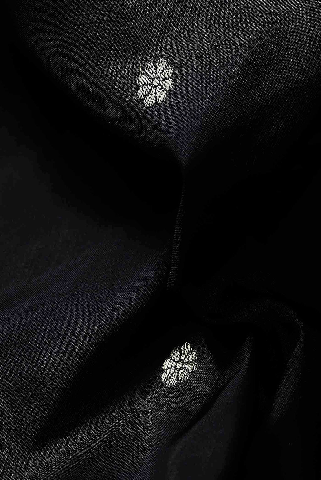 Black Maheshwari Silk Saree
