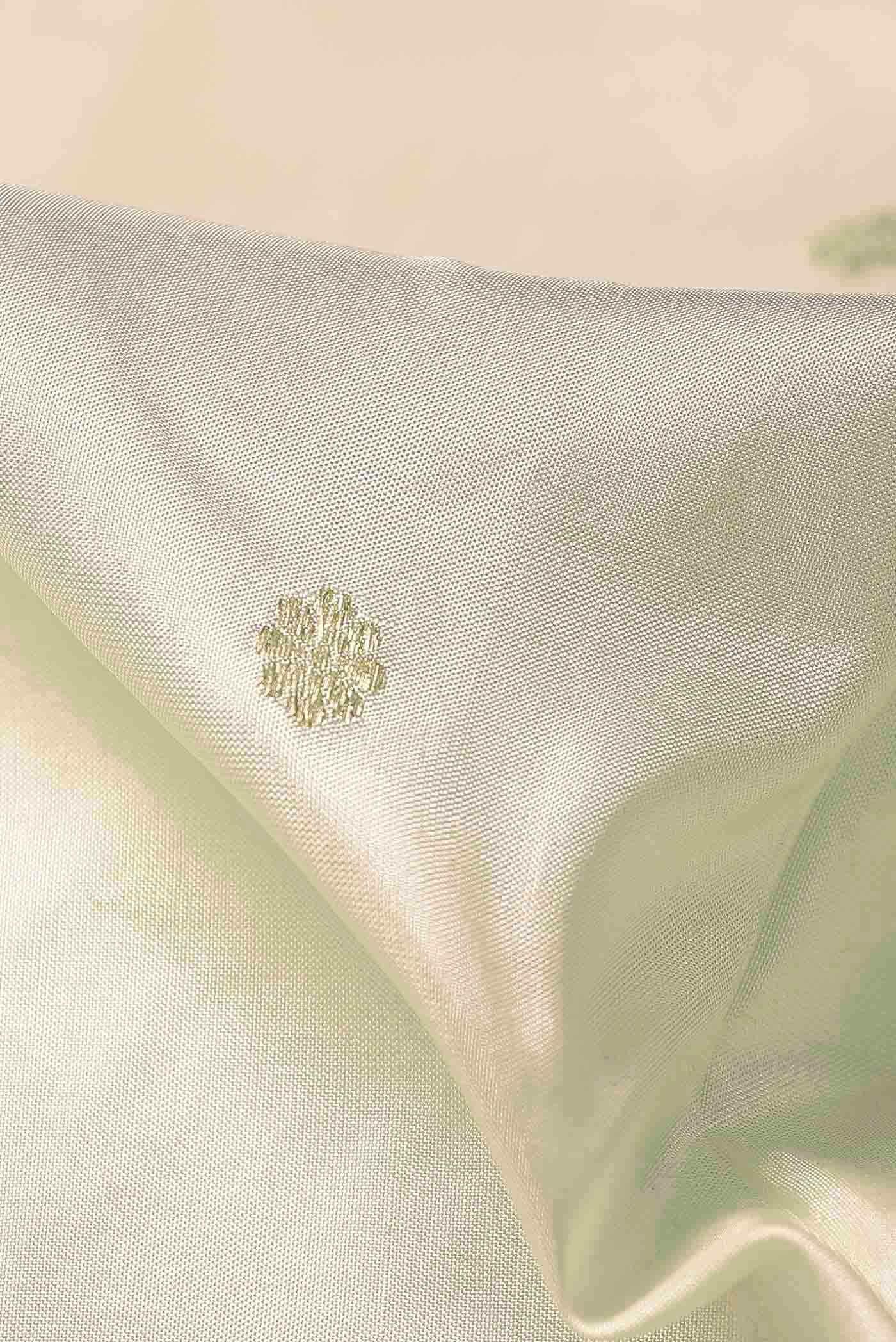 Off White Maheshwari Silk Saree