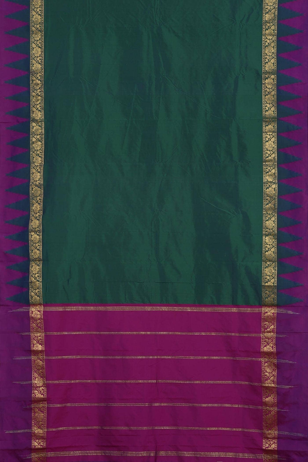 Green Bangalore Silk Saree