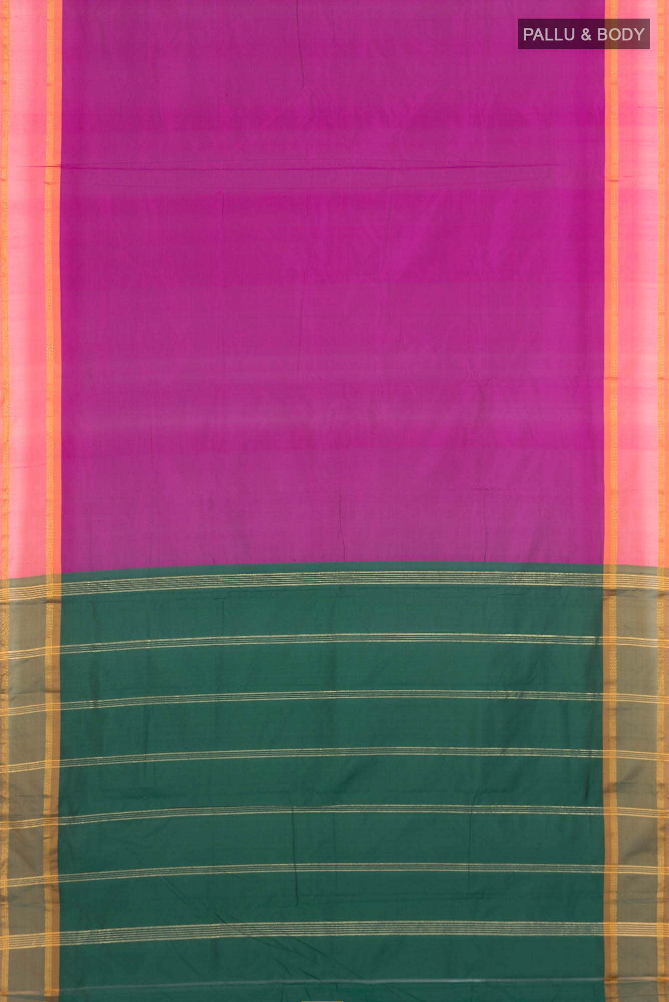 Dark Pink Dual Tone Bangalore Silk Saree