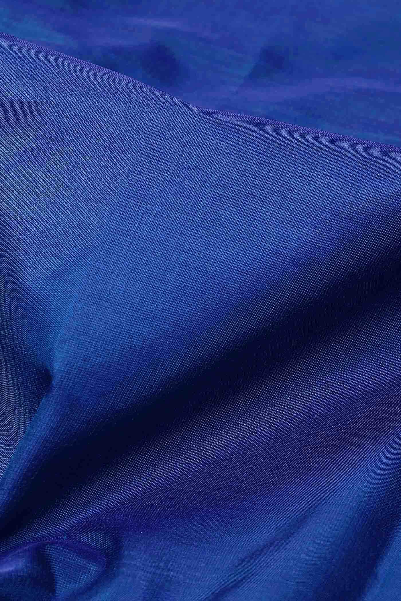 Blue Blended Bangalore Silk Saree