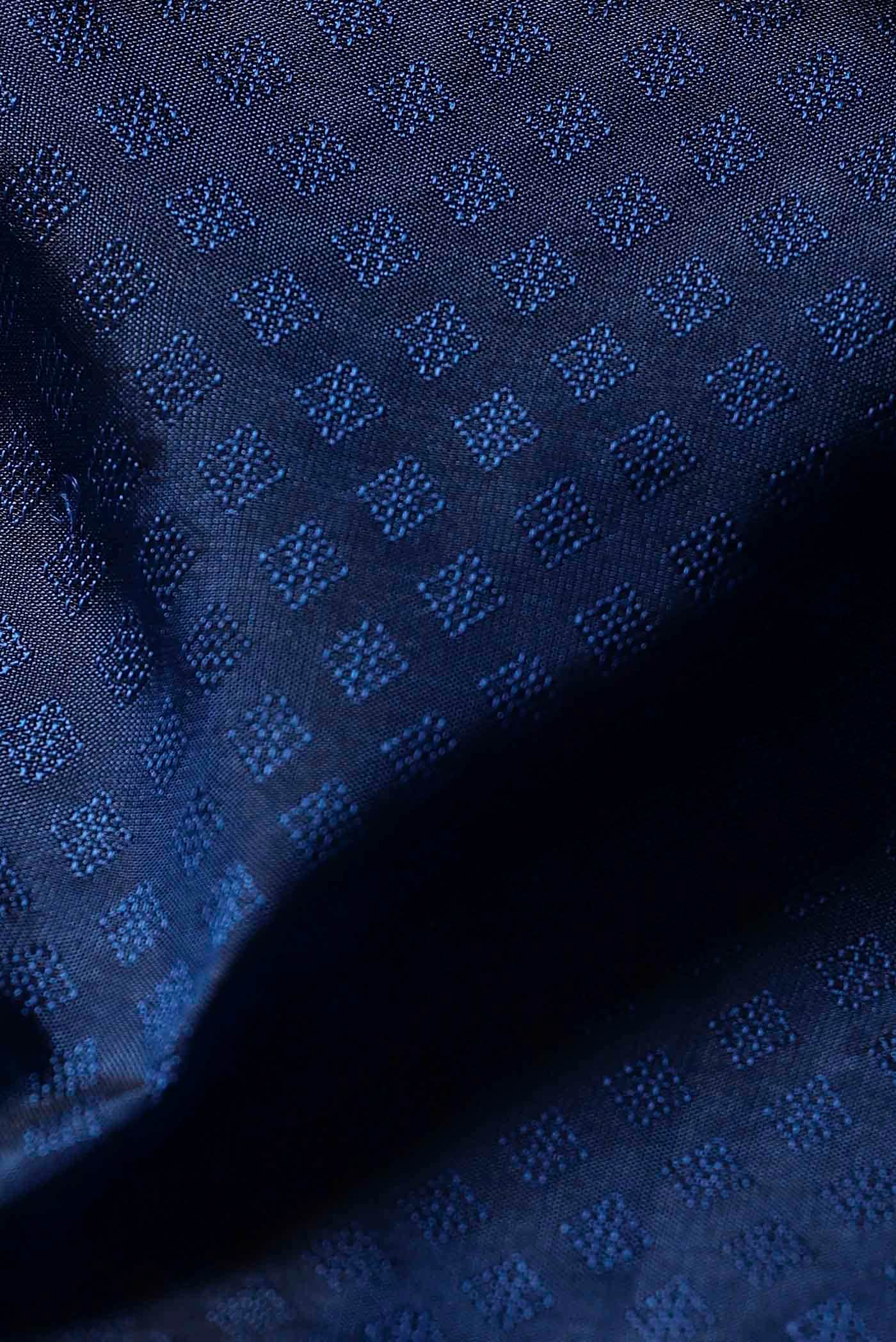 Blue Blended Bangalore Silk Saree
